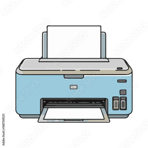 
printer vector illustration design