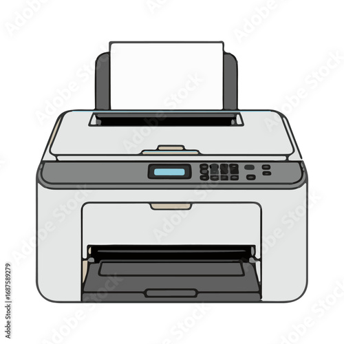 
printer vector illustration design