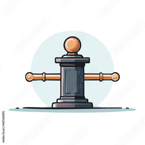 Dock Cleat for Tying Ships and Boats in Harbor