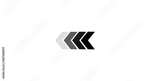 Wallpaper Mural black color and design images. Left direction arrow symbols. Warning striped arrow. Safety type. video animation Torontodigital.ca