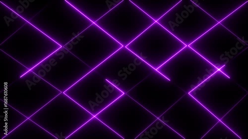 Abstract neon line icon features sleek, glowing lines in vibrant colors like often with a slight glow effect, creating a modern, illuminated, eon glowing line icon