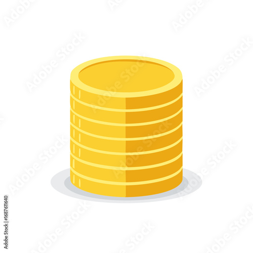 Stack of gold coins representing wealth and financial success