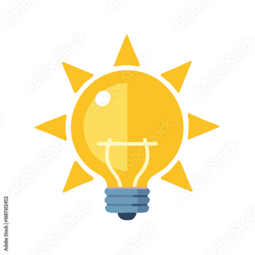 Creative Idea Concept Lightbulb Symbol Icon Vector Illustration