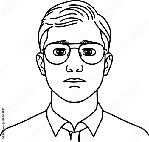 Distracted Boyfriend meme outline illustration. Black thin line art of iconic internet meme scene simplified character design vector isolated on white.