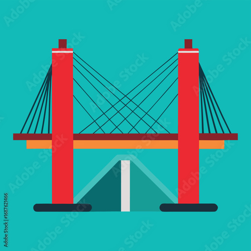 flat vector bridge with cables (1).eps