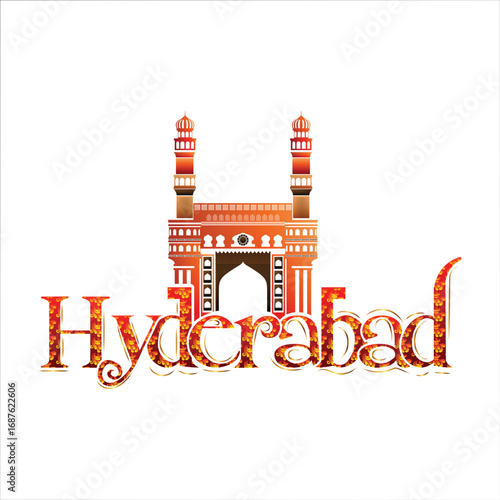 Hyderabad city with text png, Hyderabad is the capital and largest city of the Indian state of Telangana city