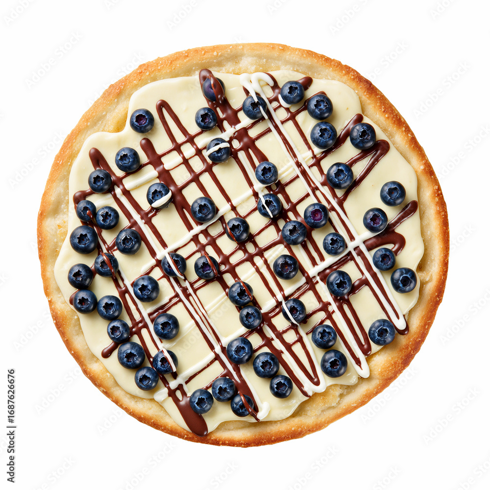 custom made wallpaper toronto digitalDelicious dessert with fresh blueberries and chocolate drizzle