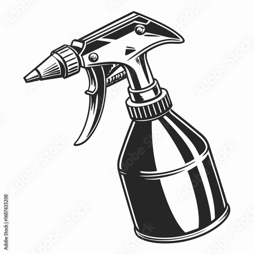 spray gun vector illustration