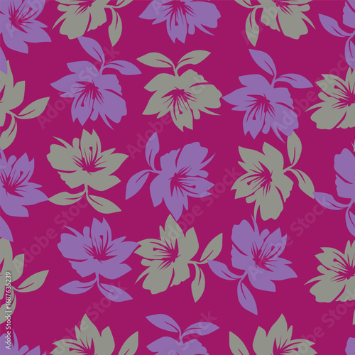 Vintage seamless floral pattern. Liberty style background of small pastel colorful flowers. Small flowers scattered over a white background. Stock vector for printing on surfaces