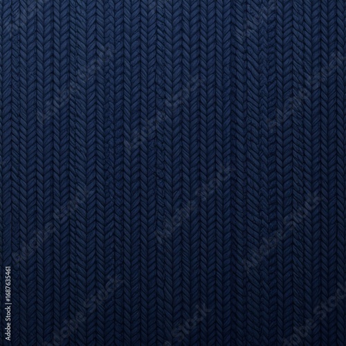 Wallpaper Mural Dark Blue Knitted Fabric Detailed Texture Close Up Wool Weave Material Background Torontodigital.ca