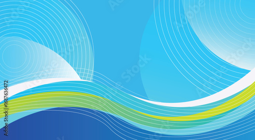 Modern Minimalist blue light background with lines and gradient colors. gradient blue colors
