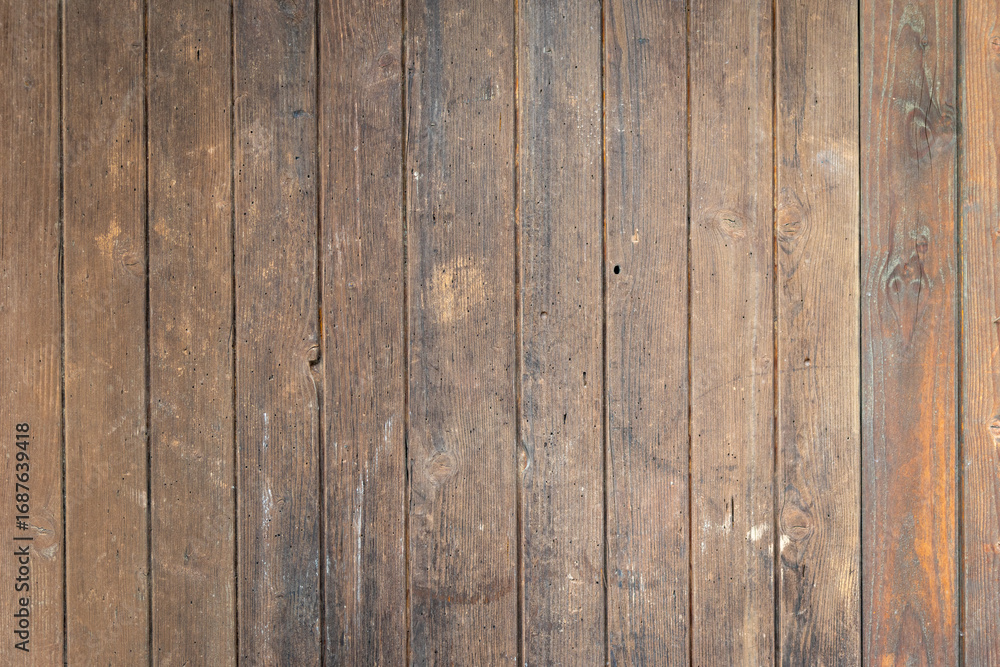 Fototapeta premium Rustic Wood Shed Texture Background, Natural Timber Wall Surface
