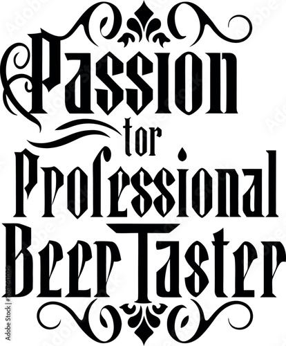 Celebrate your passion for brews with this witty professional beer taster design transparent background