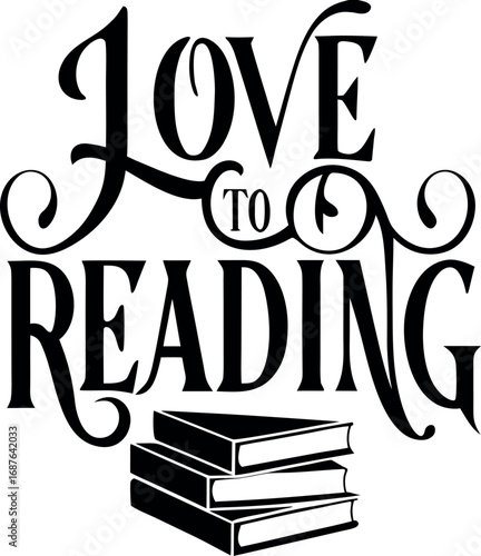 Celebrate the love of reading with inspiring typography and books graphic transparent background