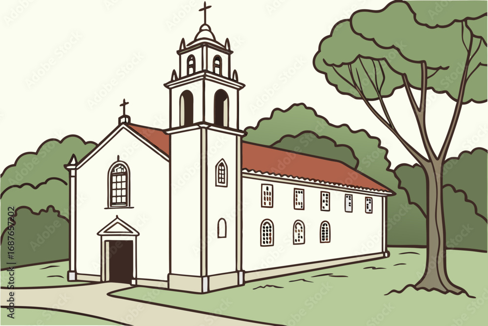 Obraz premium Cataldo Mission (Old Mission State Park) – Cataldo, Idaho, United States