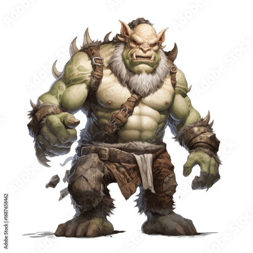 ogre on a white background