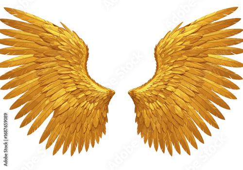 angel wings isolated on white