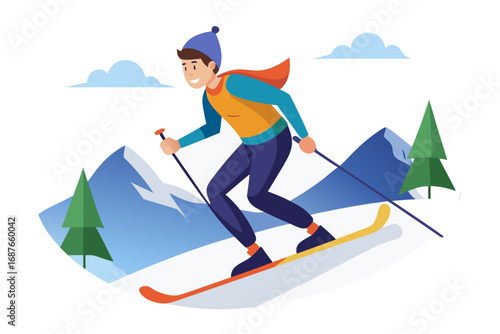 snowboarder jumping on the mountain