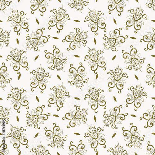 cute flower pattern image for fabric textile or wall decoration