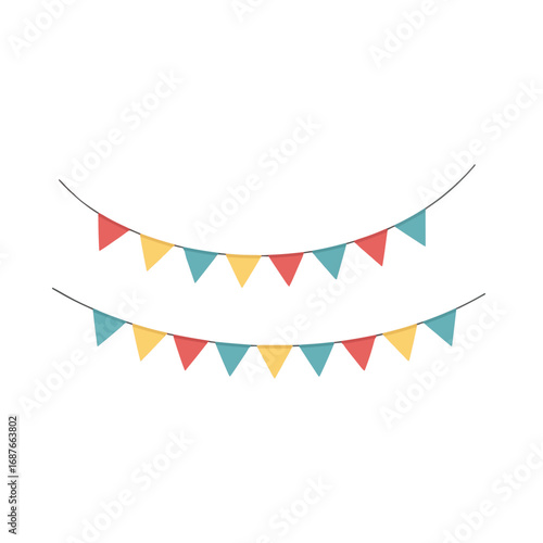 Bunting Flags - Flat Design