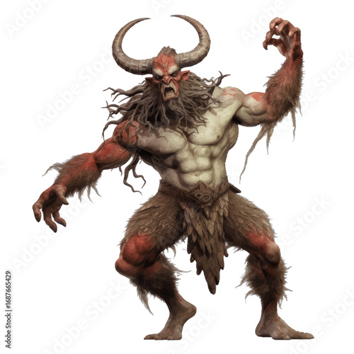 warrior satyr with horns
