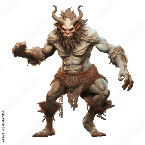 satyr with horns