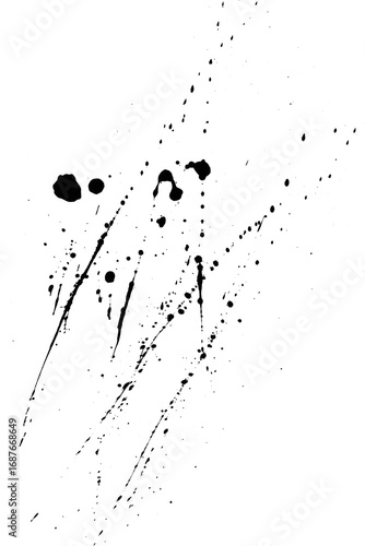 Cuadro en lienzo Handmade ink textures for creative projects, adding depth and artistic flair to