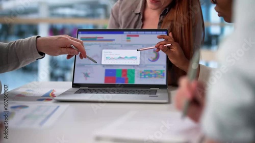 Collaborative Business Meeting With Predictive Dashboard