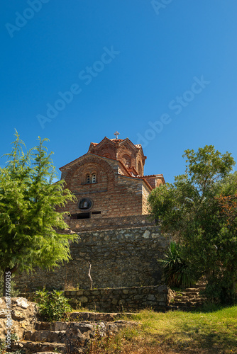 St. John the Theologian Orthodox Church in Kaneo and the sky