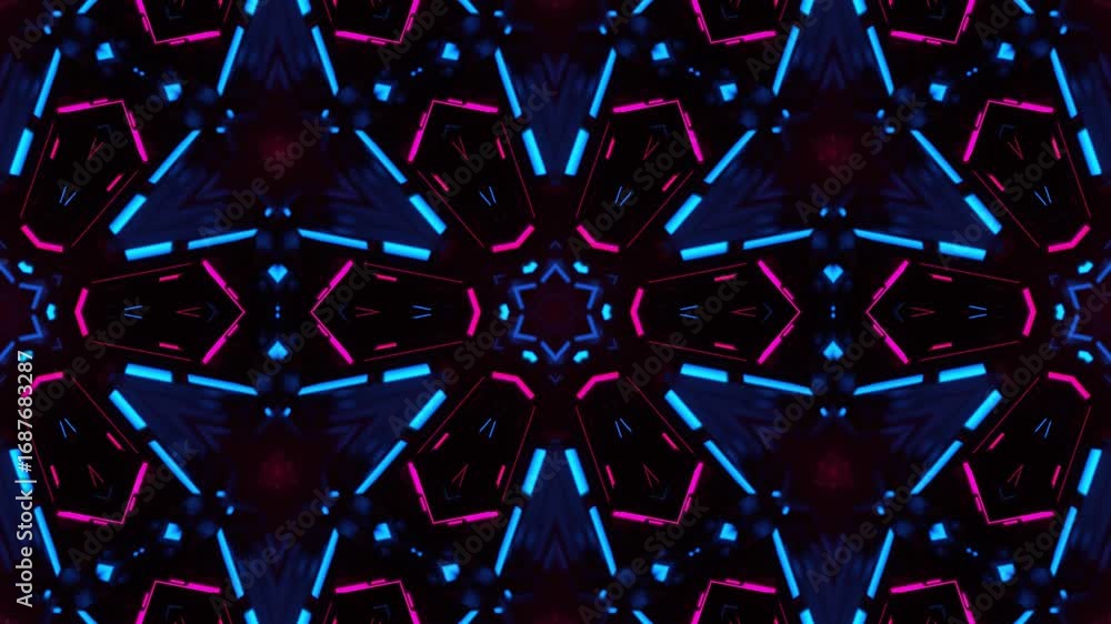 Infinite Spiral Gateway of Shifting Geometric Lights