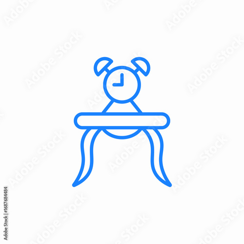 alarm table icon sign vector