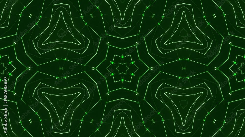 Endless Symmetry Spiraling Through Electric Neon Tunnel