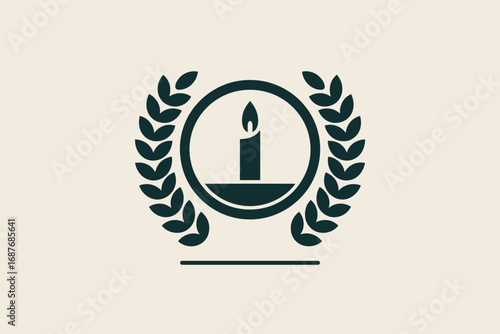 We remember graphic with red heart flame and stars on dark blue background with white text below it