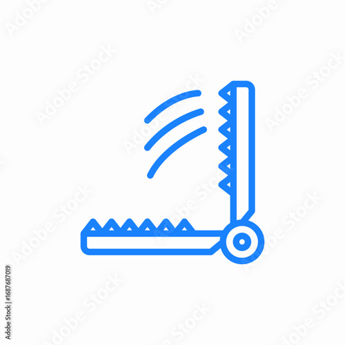 trap snap danger icon sign vector