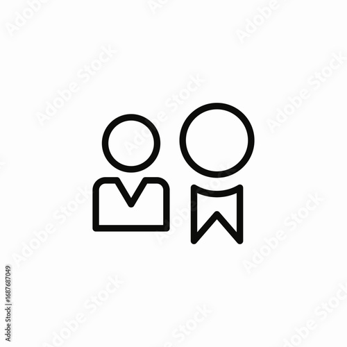 two users icon sign vector