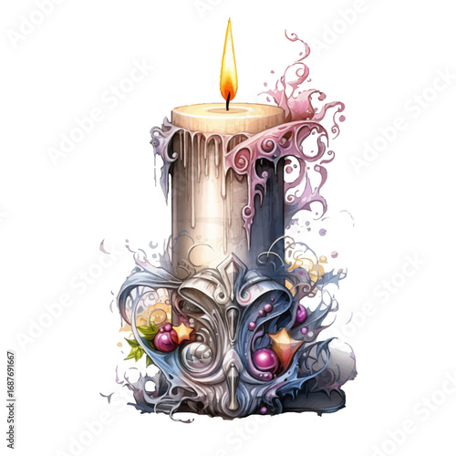 candlestick with candle