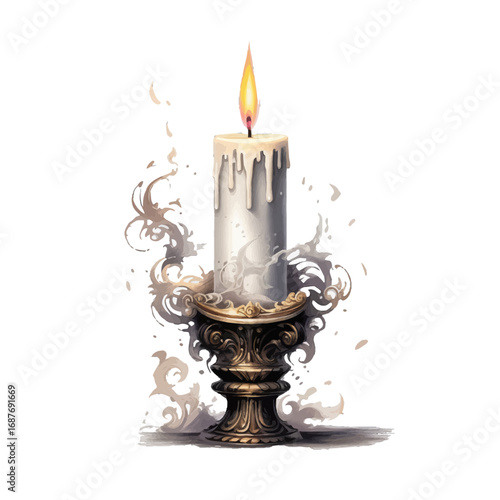 candlestick with candle
