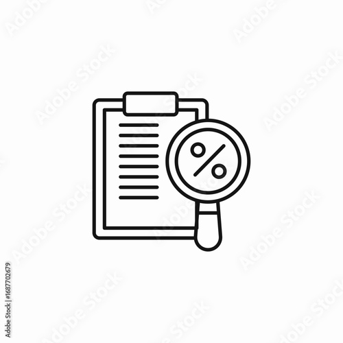 tax document review icon sign vector