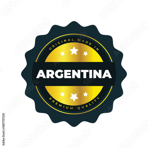 Argentina Premium Quality Original Product Badge Design
