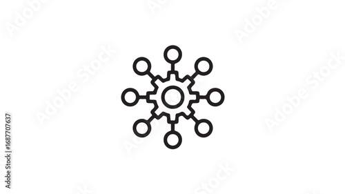 Network connection gear decentralized system global network teamwork cooperation collaboration partnership communication connection technology digital innovation teamwork global network commun