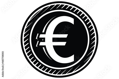 euro sign vector icon