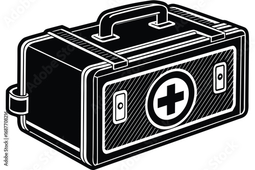 first aid kit vector