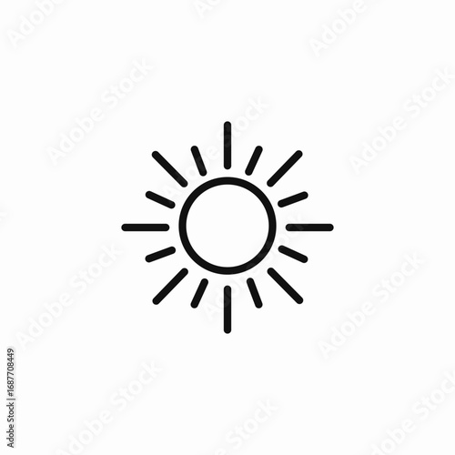 radiant solar sun icon sign vector