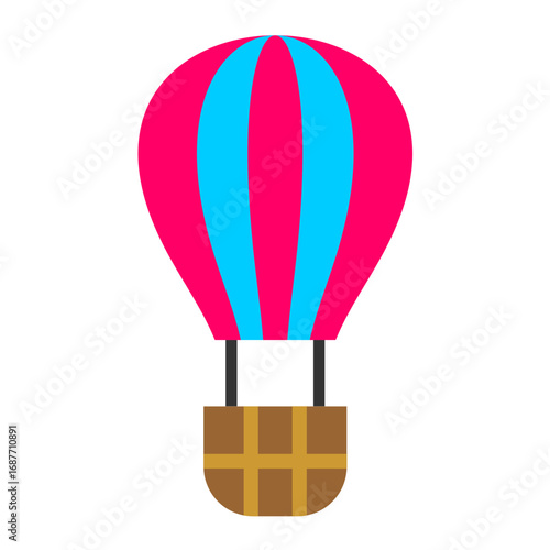 Air Ballon Vector Design Icon Style