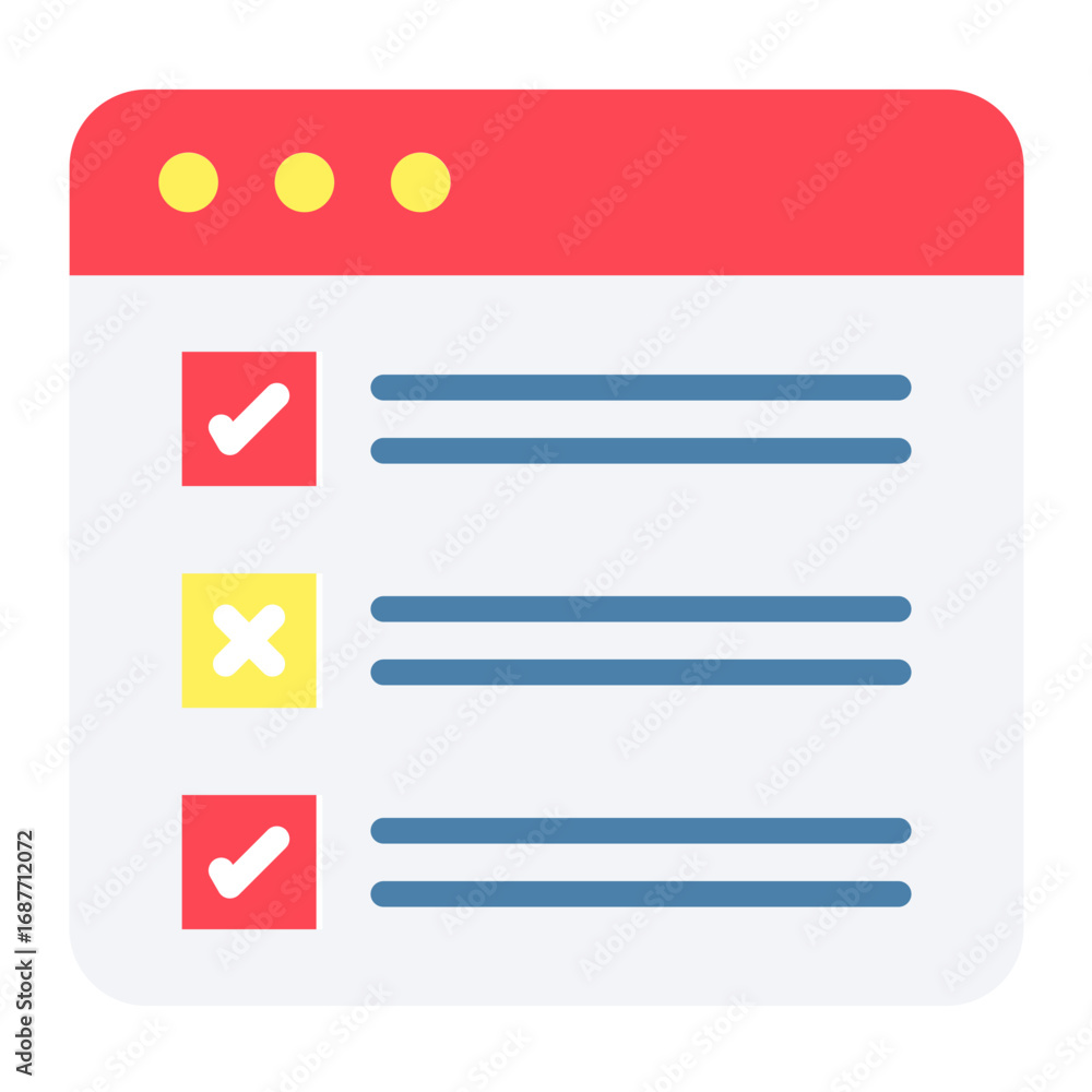 Fototapeta premium Task List Vector Design Icon Style