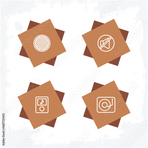 Music Icon Set Vector – Instruments, Notes, Sound, and Audio Symbols Collection