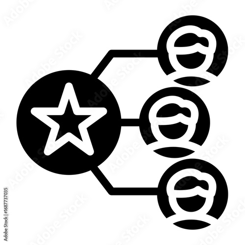 Professional Skill Expert icon from the Hiring icon collection (Glyph Style)