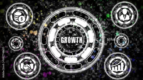 abstract Business, Technology, Internet and network concept GROWTH
,.funding crowdfunding investment venture capital. background, technology concept