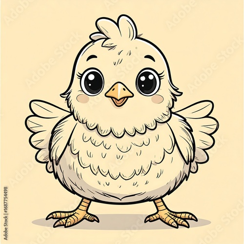Cute cartoon chick