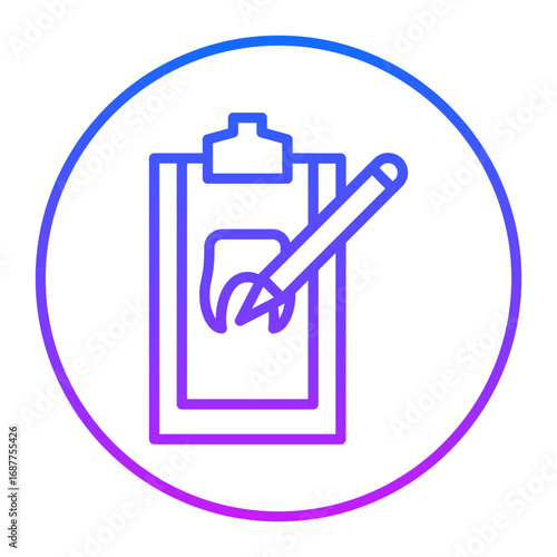 Tooth Analysis Vector Icons